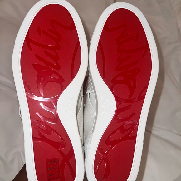 Christian Louboutin White Sneakers Sleek Minimalist Design - Picture 10 of 11